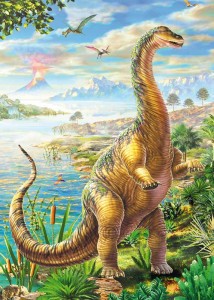 Opłatek na tort DINOZAUR DIN 68/75