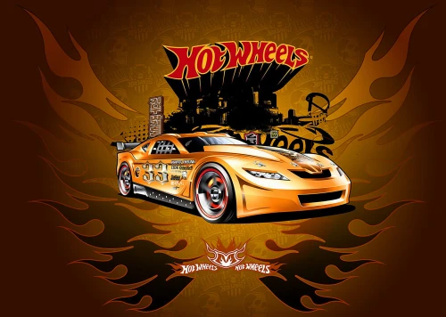 OPŁATEK DEKORACYJNY NA TORT HOT WHEELS