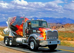 Opłatek na tort CIĘŻARÓWKI TRU 06/15
