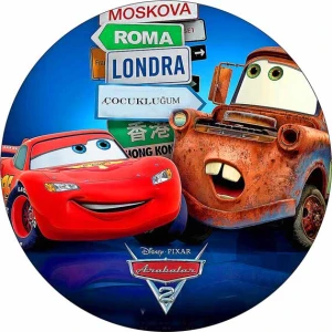 Opłatek na tort AUTA 18/38