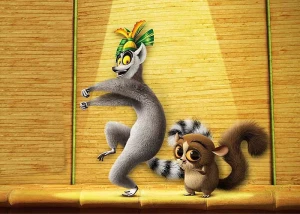 Opłatek na tort PINGWINY Z MADAGASKARU 37/66