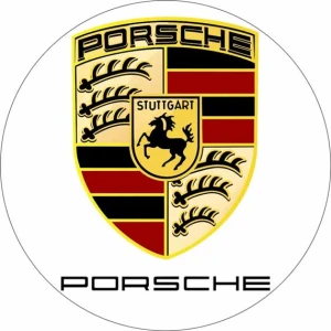 Opłatek na tort logo PORSCHE