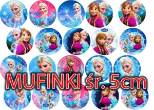 Opłatek na muffinki FROZEN MIX