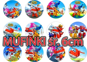 Opłatek na muffinki SUPER WINGS MIX