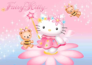 Opłatek na tort HELLO KITTY 1041