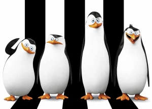 Opłatek na tort PINGWINY Z MADAGASKARU 10