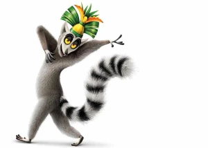 Opłatek na tort PINGWINY Z MADAGASKARU 34/69