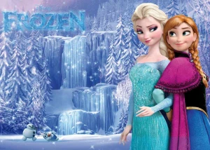 Opłatek na tort FROZEN Kraina Lodu 70/81