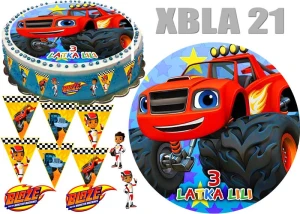 BLAZE MEGAMASZYNY + 10 figurek + napis XBLA 21