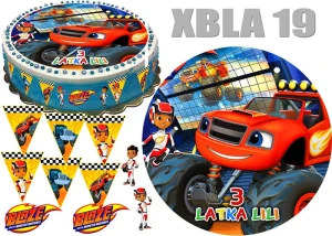 BLAZE MEGAMASZYNY + 10 figurek + napis XBLA 19