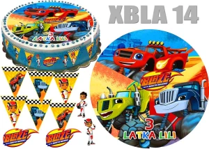 BLAZE MEGAMASZYNY + 10 figurek + napis XBLA 14
