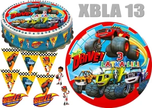 BLAZE MEGAMASZYNY + 10 figurek + napis XBLA 13