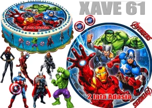 AVENGERS + 10 figurek + napis XAVE 61