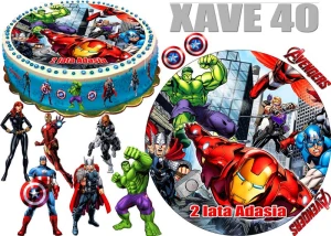 AVENGERS + 10 figurek + napis XAVE 40