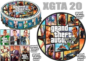 GTA Grand Theft Auto + 6 postaci + 4 logo + dedykacja  XGTA 20