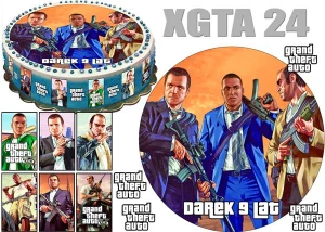 GTA Grand Theft Auto + 6 postaci + 4 logo + dedykacja  XGTA 24