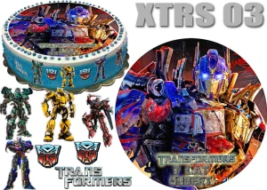 TRANSFORMERS + 4 postacie + 3 logo + dedykacja XTRS 03