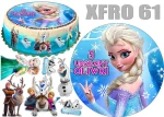 Opłatek na górę i bok tortu FROZEN Kraina lodu + 11 postaci + dedykacja XFRO61
