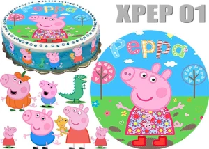 Opłatek na tort ŚWINKA PEPPA  XPEP 01