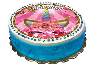 Opłatek na tort JEDNOROŻEC, UNICORN 56