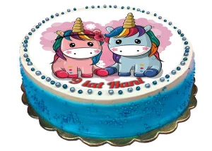 Opłatek na tort JEDNOROŻEC, UNICORN 39