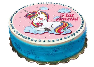 Opłatek na tort JEDNOROŻEC, UNICORN 36