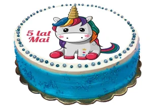 Opłatek na tort JEDNOROŻEC, UNICORN 34