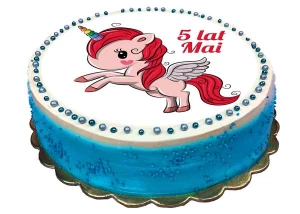 Opłatek na tort JEDNOROŻEC, UNICORN 32