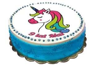 Opłatek na tort JEDNOROŻEC, UNICORN 27