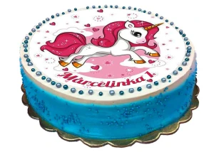 Opłatek na tort JEDNOROŻEC, UNICORN 20