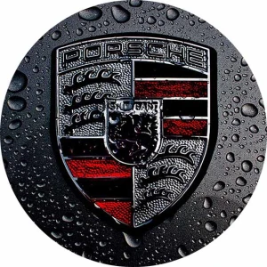 Opłatek na tort logo PORSCHE