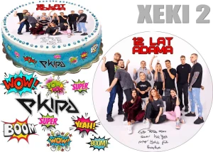 Opłatek na tort LODY EKIPA + 9 dodatków 2