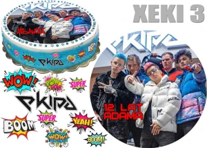 Opłatek na tort LODY EKIPA + 9 dodatków 3