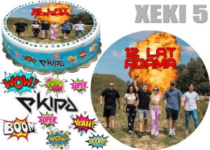 Opłatek na tort LODY EKIPA + 9 dodatków 5