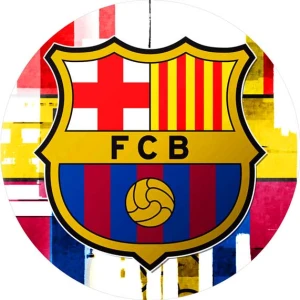 Opłatek na tort FC BARCELONA nr 411/430