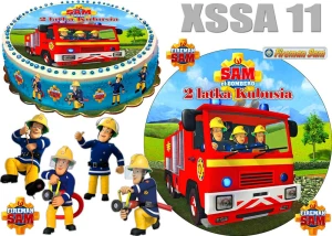 Opłatek na tort STRAŻAK SAM XSSA 11