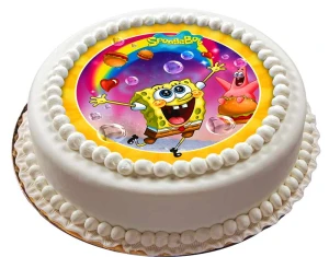 Opłatek na tort SPONGE BOB Gąbka