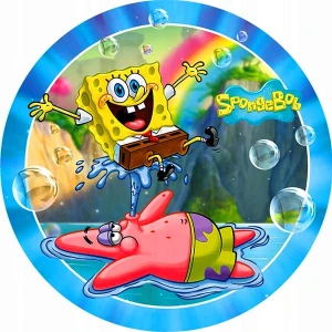 Opłatek na tort SPONGE BOB Gąbka 