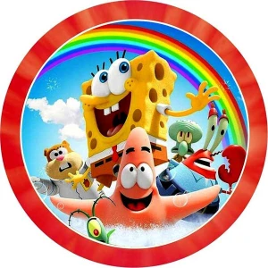 Opłatek na tort SPONGE BOB pan Gąbka  
