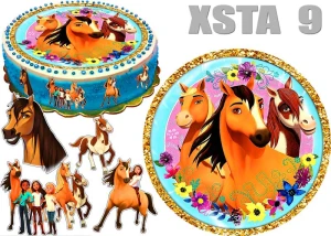 Opłatek na tort MUSTANG duch wolności 9