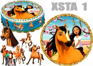 Opłatek na tort MUSTANG duch wolności 1