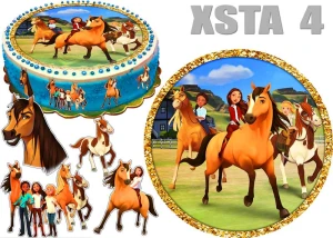 Opłatek na tort MUSTANG duch wolności 4
