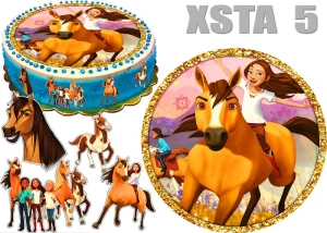 Opłatek na tort MUSTANG duch wolności 5