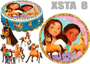 Opłatek na tort MUSTANG duch wolności 8