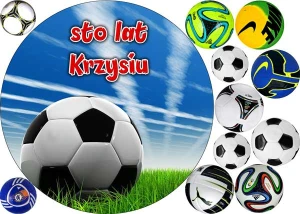 opłatek na tort PIŁKA NOŻNA  XFOB 24
