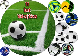 opłatek na tort PIŁKA NOŻNA  XFOB 18
