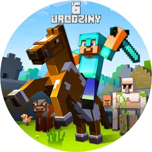 Opłatek na tort MINECRAFT