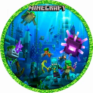 Opłatek na tort MINECRAFT  128/132