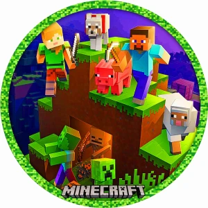 Opłatek na tort MINECRAFT 135/124