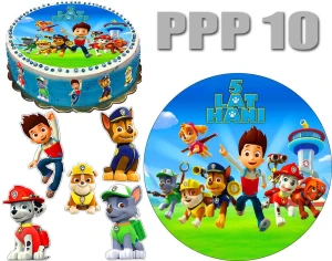 Opłatek na tort PSI PATROL PPP 10 + 5 postaci